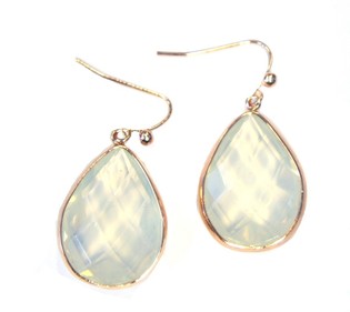 IBIZA-STYLE OHRRINGE TRANSPARENT (1 Stk.)
