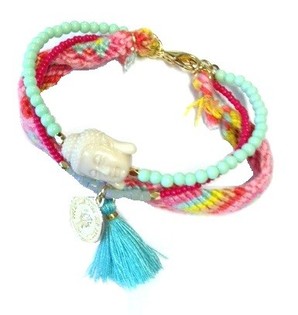 IBIZA LOOK ARMBAND 3-LAGIG (1 Stk.)