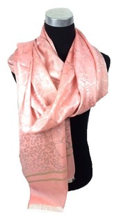 Rosa Schal mit Print im Ibiza-Style (1 Stk.)