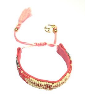 Armband Rosa Ibiza-Look (1 Stk.)