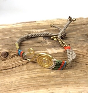 Handmade Originals Ibiza Armband Taupe (1 Stk.)
