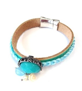 Ibiza-Armband T&uuml;rkis (1 Stk.)