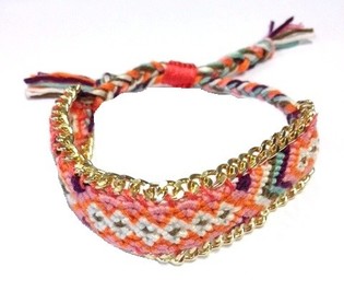 Geflochtenes Armband Multicolor (1 Stk.)