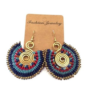 Handmade Originals Ohrringe Blau/Rot (1 Stk.)
