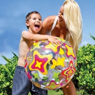 Gro&szlig;er Strandball 61 cm (12 St&uuml;ck) - B2B Gro&szlig;handel