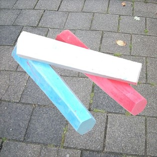 Große Straßenmalkreide 3-teilig (12 Set)