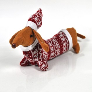 Pl&uuml;sch WEIHNACHTS TECKEL (2ST).