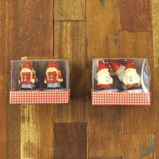 4 Teelicht Puppen WEIHNACHTEN IN-GESCHENK-KASTEN (12st.)