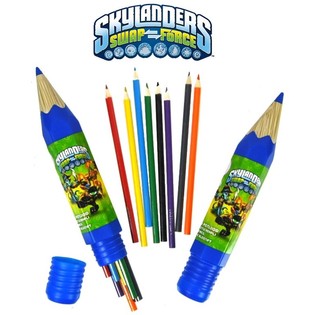 Skylanders Buntstifte 8er Set in gro&szlig;er Dose (6 Stk.)