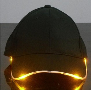 Blinkende LED-PET / PARTY CAPS - Farbe: orange (12st).