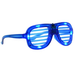 Blendenverschlu&szlig; schattiert Gl&auml;ser mit Licht - Farbe: blau (12st).