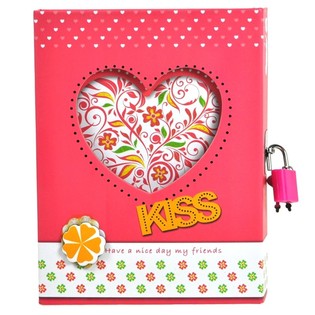 Tagebuch in Geschenkbox mit Schloss (3 Stk.)