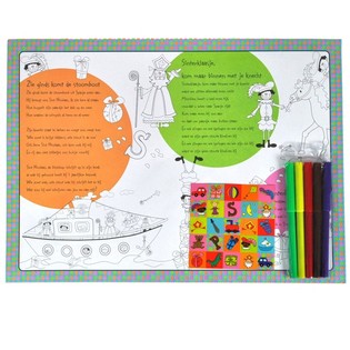 14-teiliges Sinterklaas-Malset & Tischset (12 Stk.)