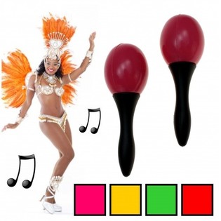 2-teiliges Set Maracas 14 cm. (20sets.)