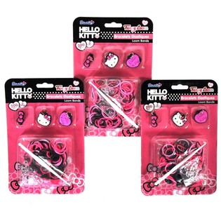 Hello Kitty Armband-Bastelset mit Loom-Bändern & Anhängern (12 Stk.)