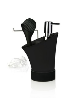 NUANCE - Spül-Organizer-Set mit Seifenspender und Spülbürste (1 Set)