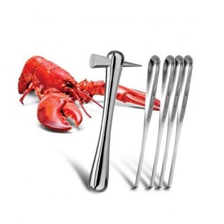 NUANCE - GOURMET-HAMMER MIT SCHALENTIER-GABELN (1 Set)