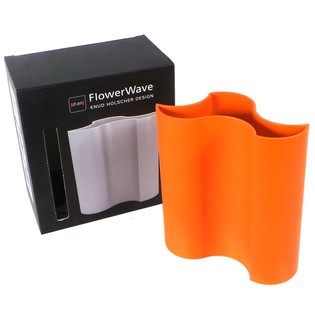 D-ZN - Designer-Blumenvase Flowerwave - Orange (1 Stk.)