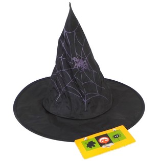 Hexenhut mit Spinnennetz f&uuml;r Kinder (6er-Pack)
