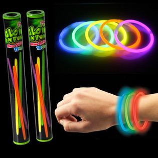12 Glow-Knicklichter in Röhre (22 Röhren)