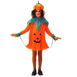 Kürbis-Kleid für Kinder - Größe 98