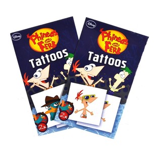 2-teilige DISNEYS TATTOO - MODELL: Phineas und Ferb (50st).