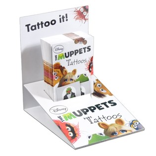 2-teilige Disney Tattoo-Sticker im Display - Motiv: Die Muppets (50er Set)