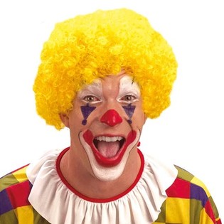 YELLOW CLOWN WIG- (10st.)