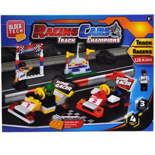 BIG BRICKS BLOCKS Rennwagen SET - 128 PARTS (1st.)