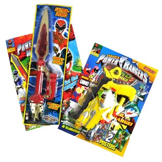 POWER-RANGERS &Uuml;berraschungs-Paket einschlie&szlig;lich Spielzeug (12st).
