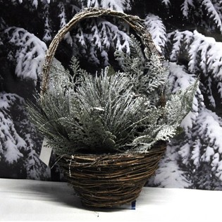 Gro&szlig;e Luxus-CHRISTMAS BASKET / T&uuml;rschild (4st.)