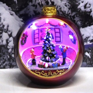 LUXUS Weihnachtsschmuck mit Licht und Ton