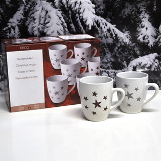 6-teiliges Set IN Weihnachtsbecher Geschenk-Verpackung (2st.)