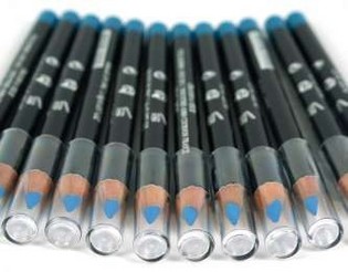 Lippen- & Eyeliner-Stift Hellblau (12 St&uuml;ck)