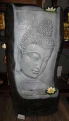 Große Buddha-Deko-Statue mit Wasserfall (1 Stk.)
