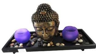 Buddha-Dekofigur mit Teelichthalter (1 Stk.)