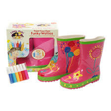 FUNKY Wellies - Farbe Ihrer eigenen STIEFEL - PINK / SIZE: 30