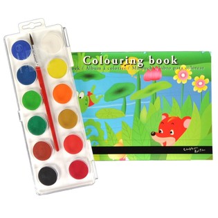 ROYAL TALENS Malbuch mit 12 Farben Aquarell (30st).