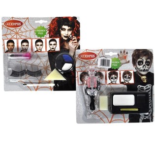 Halloween Schminkset auf Karte (6-teilig)