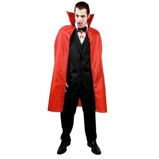 DRACULA CAPE F&Uuml;R ERWACHSENE - ROT