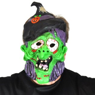 Flexible Hexenmaske (2er-Set) | B2B Fasching & Halloween