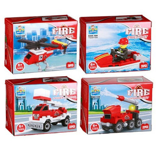 BRICKS BLOCKS - FIRE-SERIE (24st.)