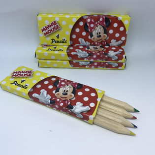 Disney - Minnie Mouse kleine Buntstifte 4er-Set in Schachtel (48 Stk.)