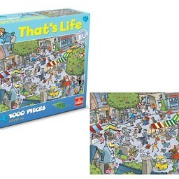 So ist das Leben Puzzle - Dorf, 1000 Stück (1.).