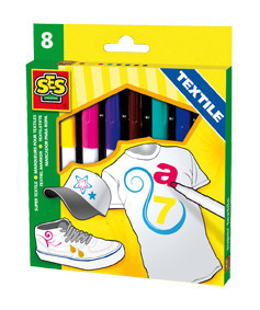 SES Maxi-Textilstifte (8er-Set)