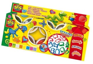 SES Knete, Claymania 8x90g + Ausstechf&ouml;rmen (1 Stk.)