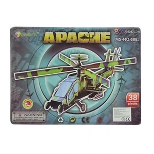GREAT 3D PUZZLE - Apache-Hubschrauber (3st.)