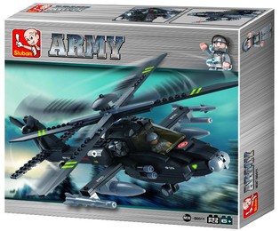 Sluban Apache Angriff Hubschrauber M38-B0511 (1).
