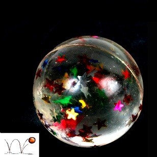 STUITERBALLEN MIT Stern- Ø 3 cm. (48pcs.)