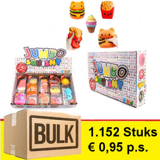 MEGA *** *** *** MASSE Verkauf - JUMBO SQUISNY in DISPLAY (1.152St.) - 2018 RAGE!